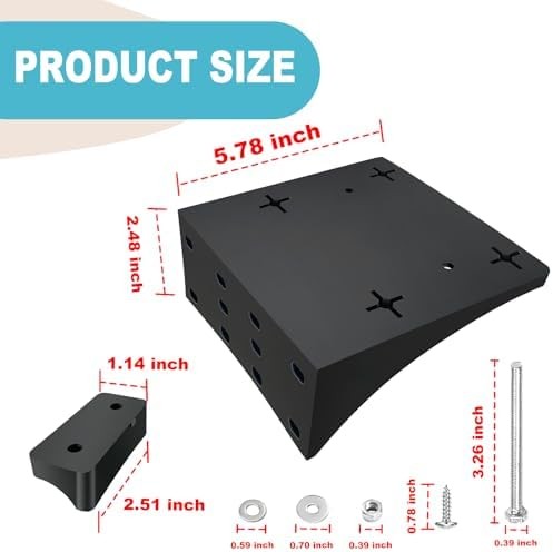 Universal Golf Ball and Club Washer Mounting Bracket for Golf Cart