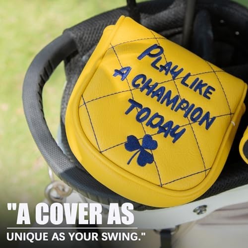 Leather Golf Headcover Set with Magnetic Closure - Putter, Driver & Fairway