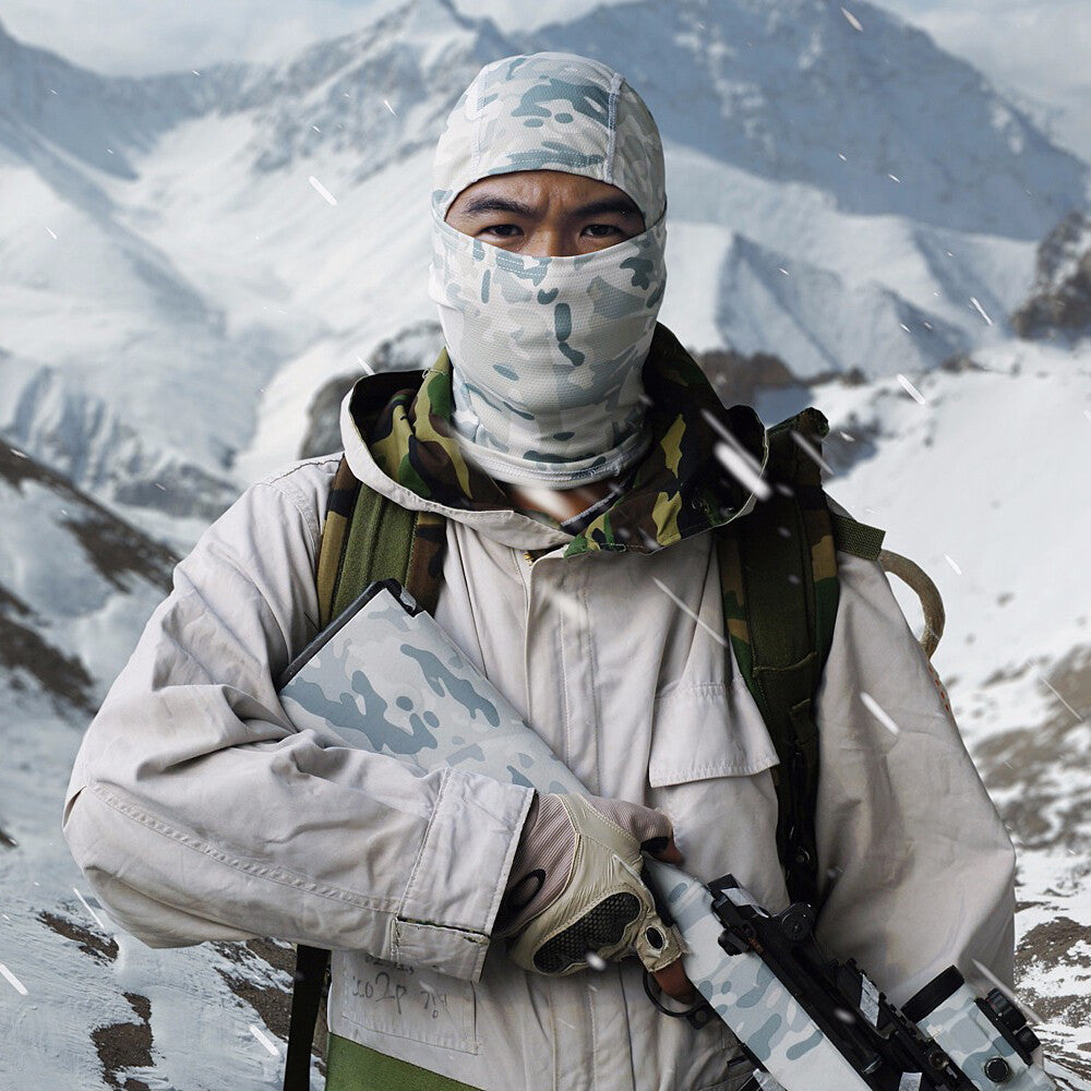Military Camo Balaclava Mask Unisex Tactical Headwear for Outdoor Activities
