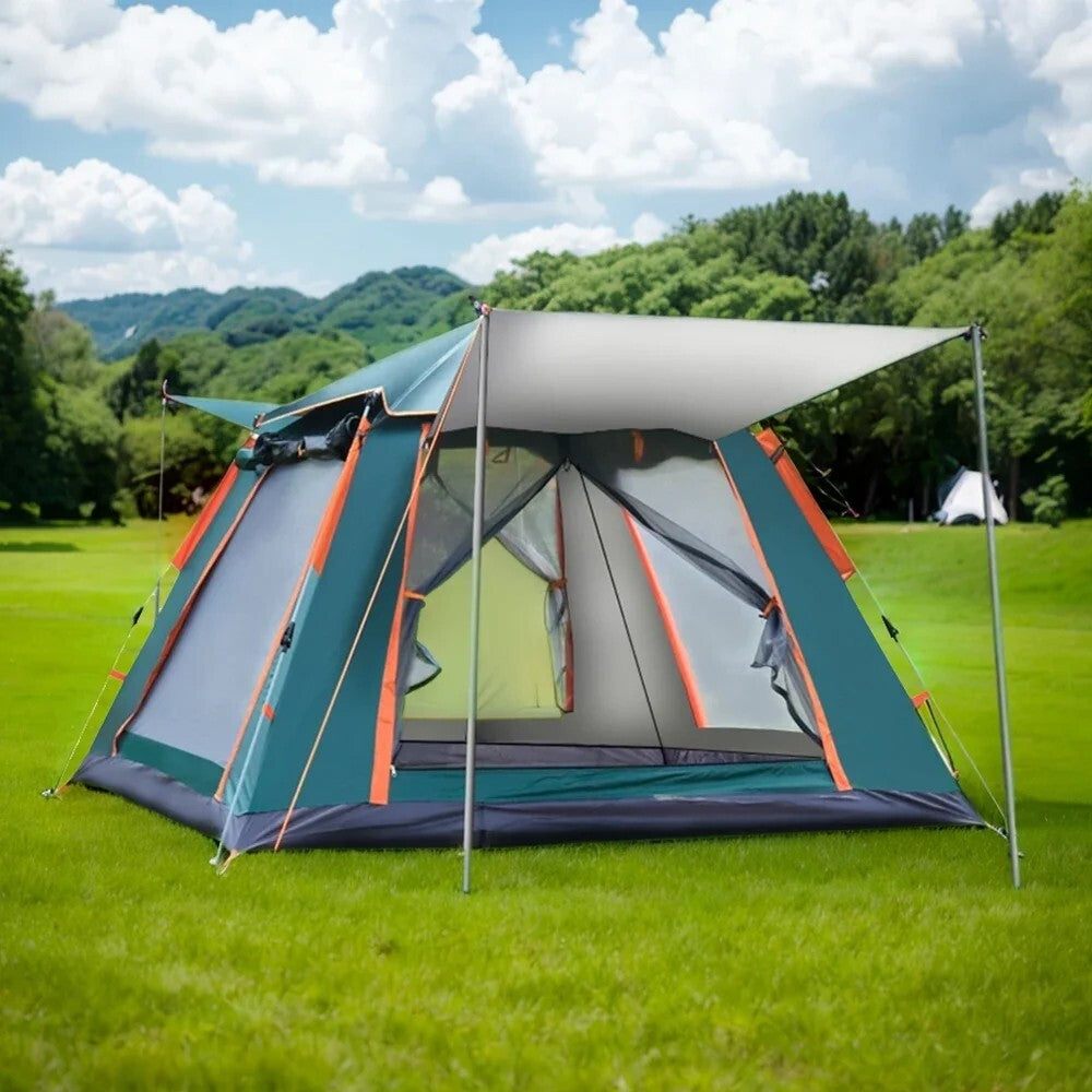 Pop Up Waterproof Family Tent 3-4 Person Instant Setup Camping Tent