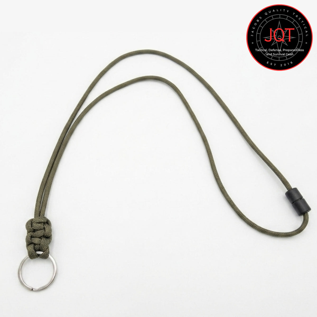 Paracord Neck Lanyard with Safety Breakaway for Keys, Badges, Tools