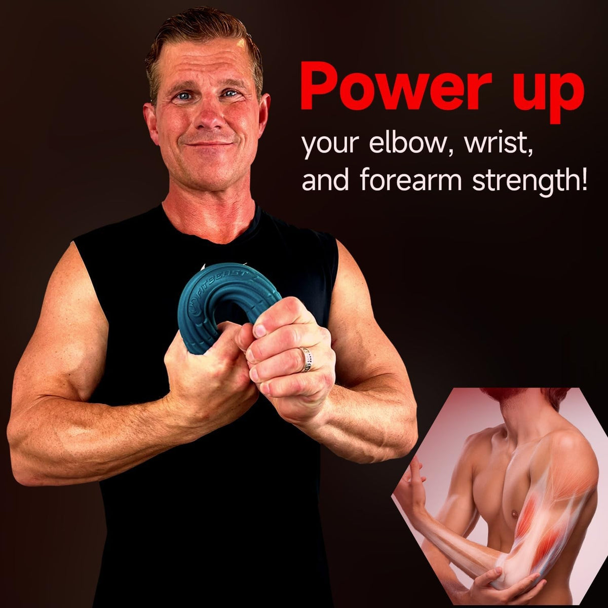 Hand Exerciser Bars Set for Physical Therapy and Strength Training – 4 Color-Coded Resistance Levels
