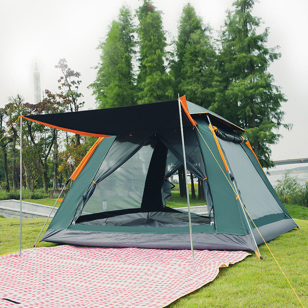 Water-Resistant Family Pop-Up Camping Tent for 3-5 People