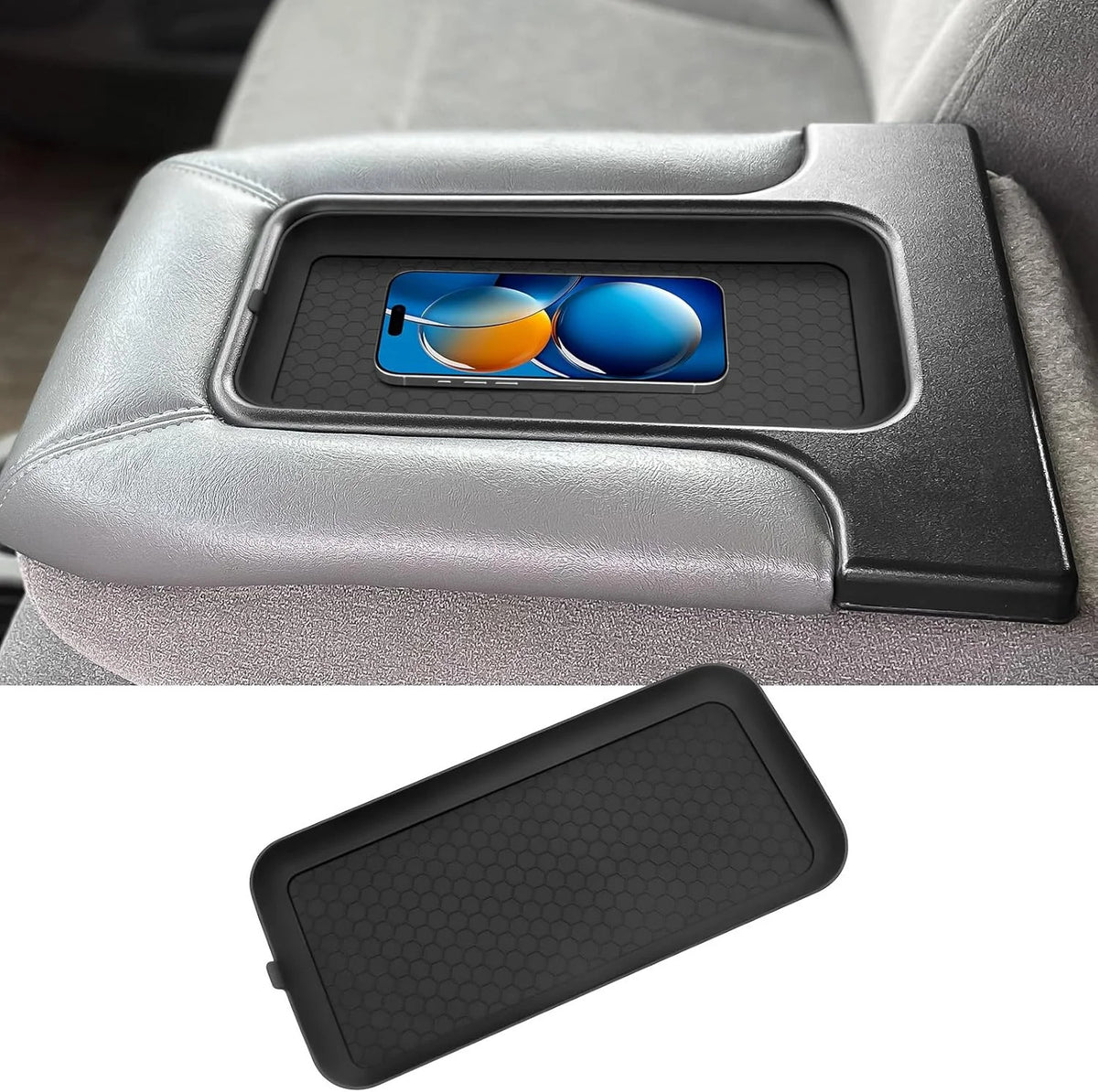 Silicone Center Console Armrest Pad for Chevy Silverado Tahoe Sierra Yukon 99-07