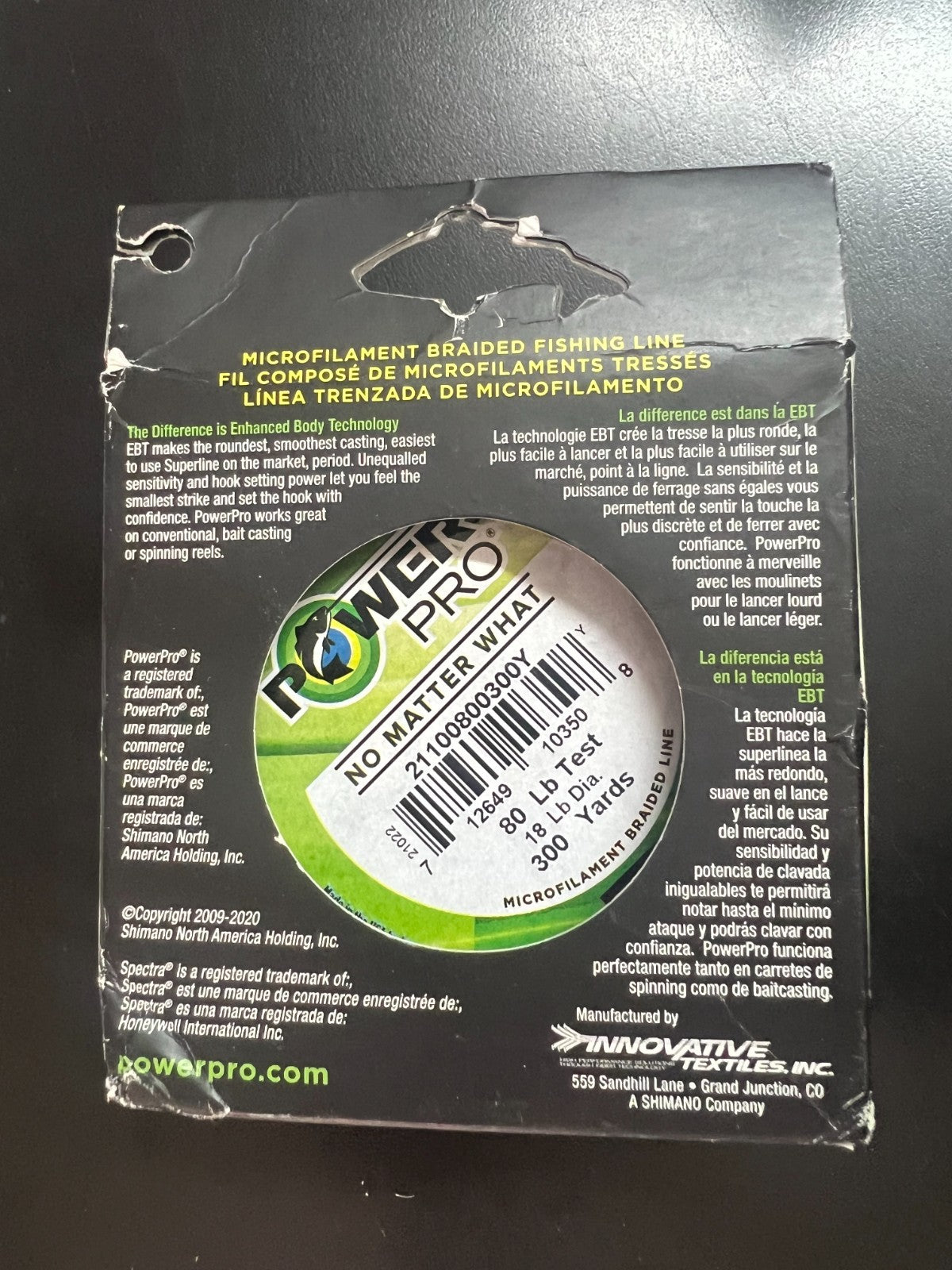 Power Pro Spectra Braid Fishing Line 80 lb 300 Yards High Vis Yellow