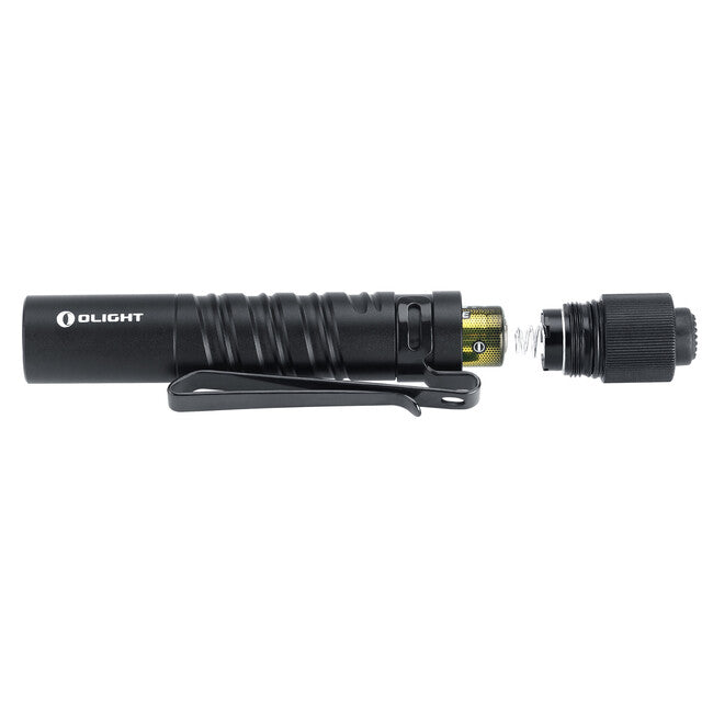 Slim LED Flashlight with Tail Switch - 180 Lumens, Black