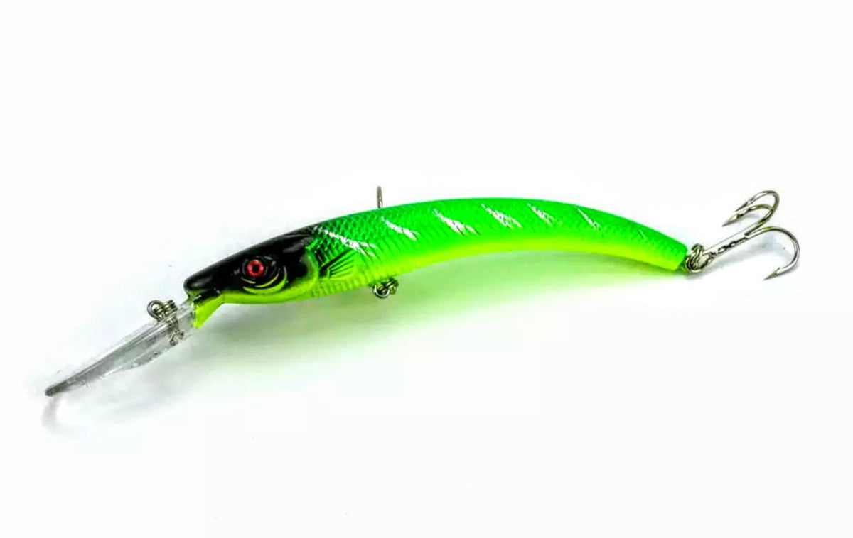 Deep Diver Crankbait for Walleye and Predator Fish - 6 Inch Fishing Lure