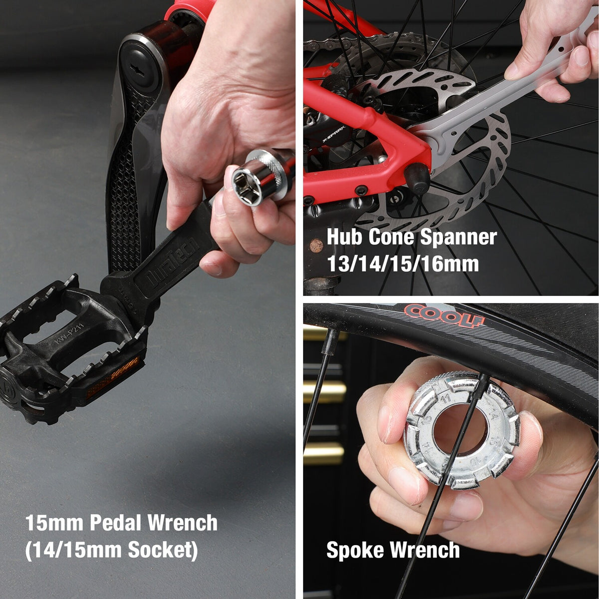 35-Piece Bicycle Repair Kit with Tools and Case for All Bike Types