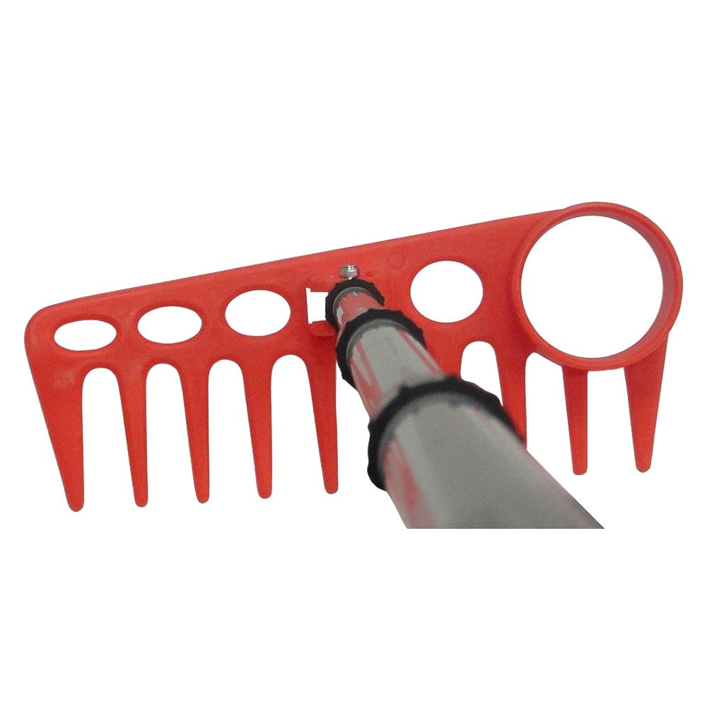Golf Ball Retriever Rake Combo 15ft Telescoping Orange Utility Accessory