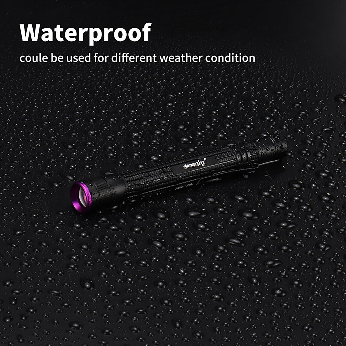 Zoomable 395nm UV Light Penlight Black Light for Detecting Insects Gems and Fluids