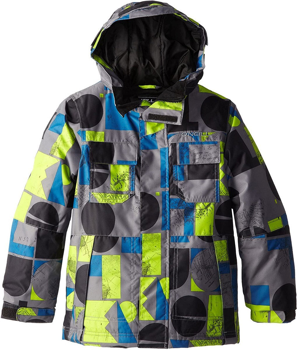 Youth Snowboard Jacket with Insulation and Waterproof Shell | Grey