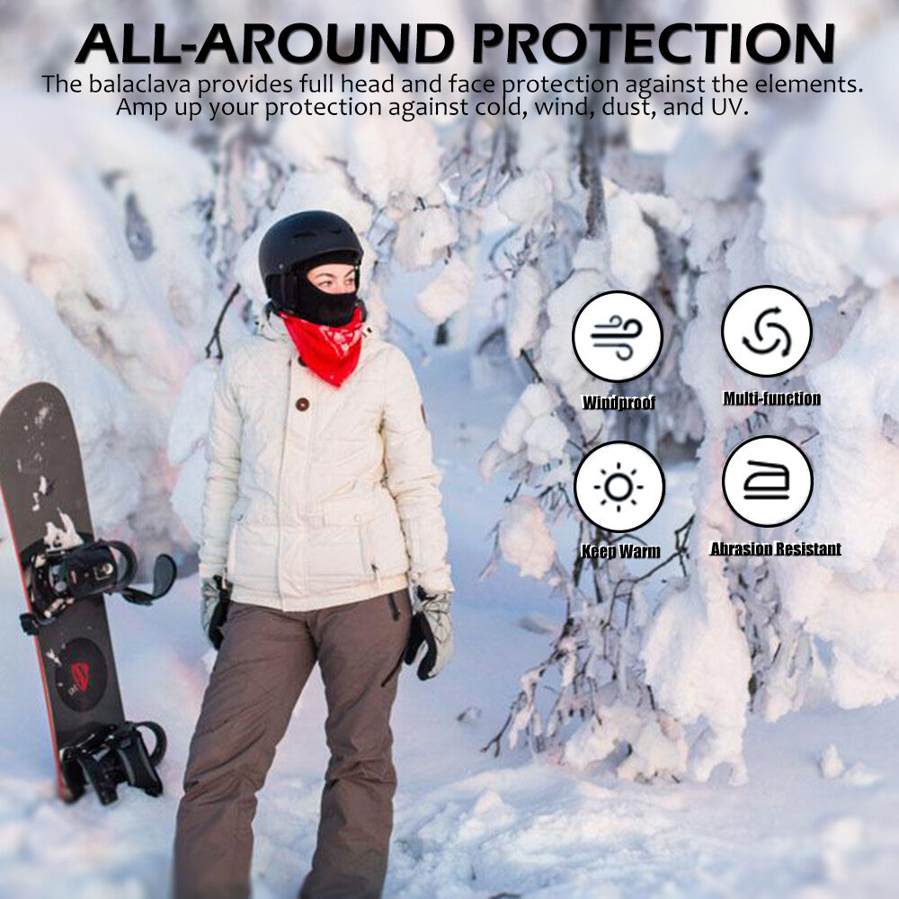 Winter Balaclava Ski Face Mask Windproof Fleece Neck Warmer for Cold Weather