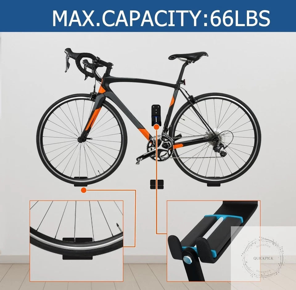 Heavy Duty Wall Mount Bike Hanger Rack for Garage & Indoor Storage