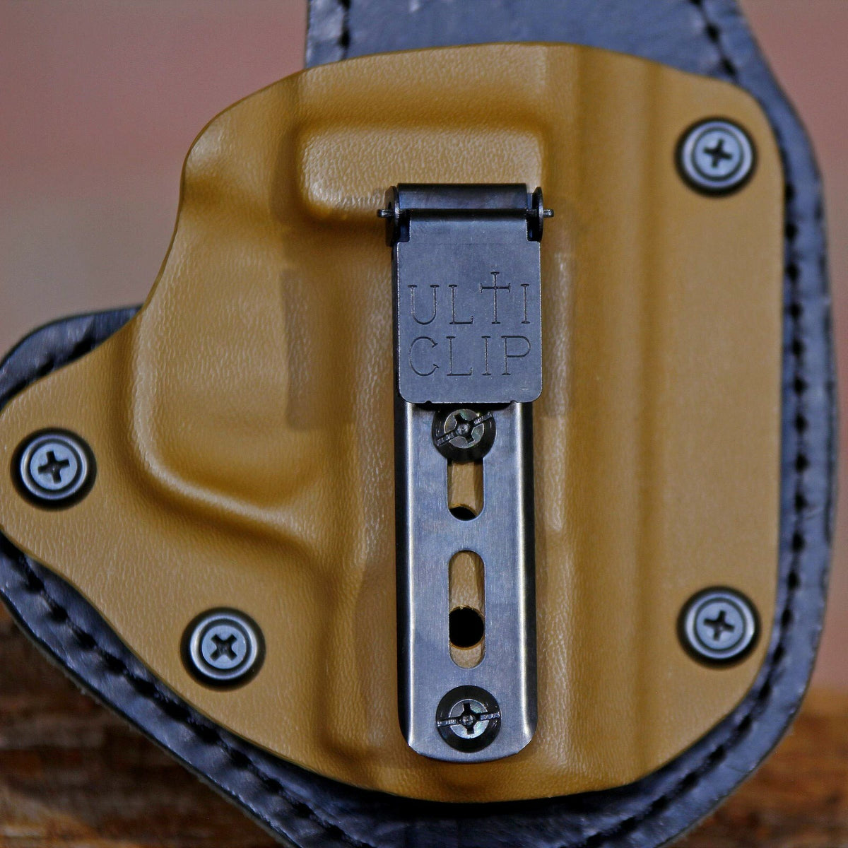 Ulticlip 3+ Belt-Less Holster Clip - Secure, Corrosion-Resistant, Multi-Hole Mounting