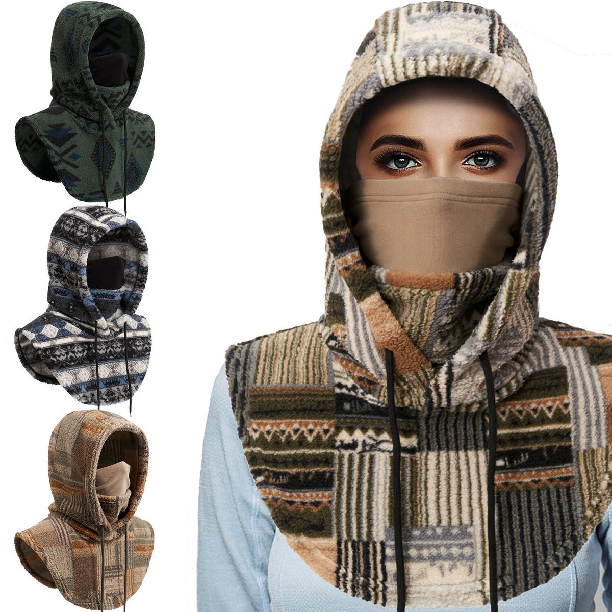 Winter Balaclava Ski Mask Cold Weather Windproof Fleece Face Cover