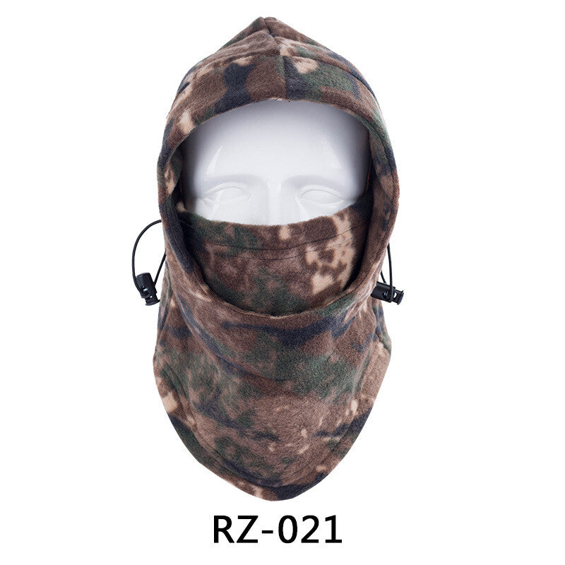 Unisex Winter Balaclava Face Mask with Camo Pattern - Windproof Fleece Hat Hood for Hunting & Skiing