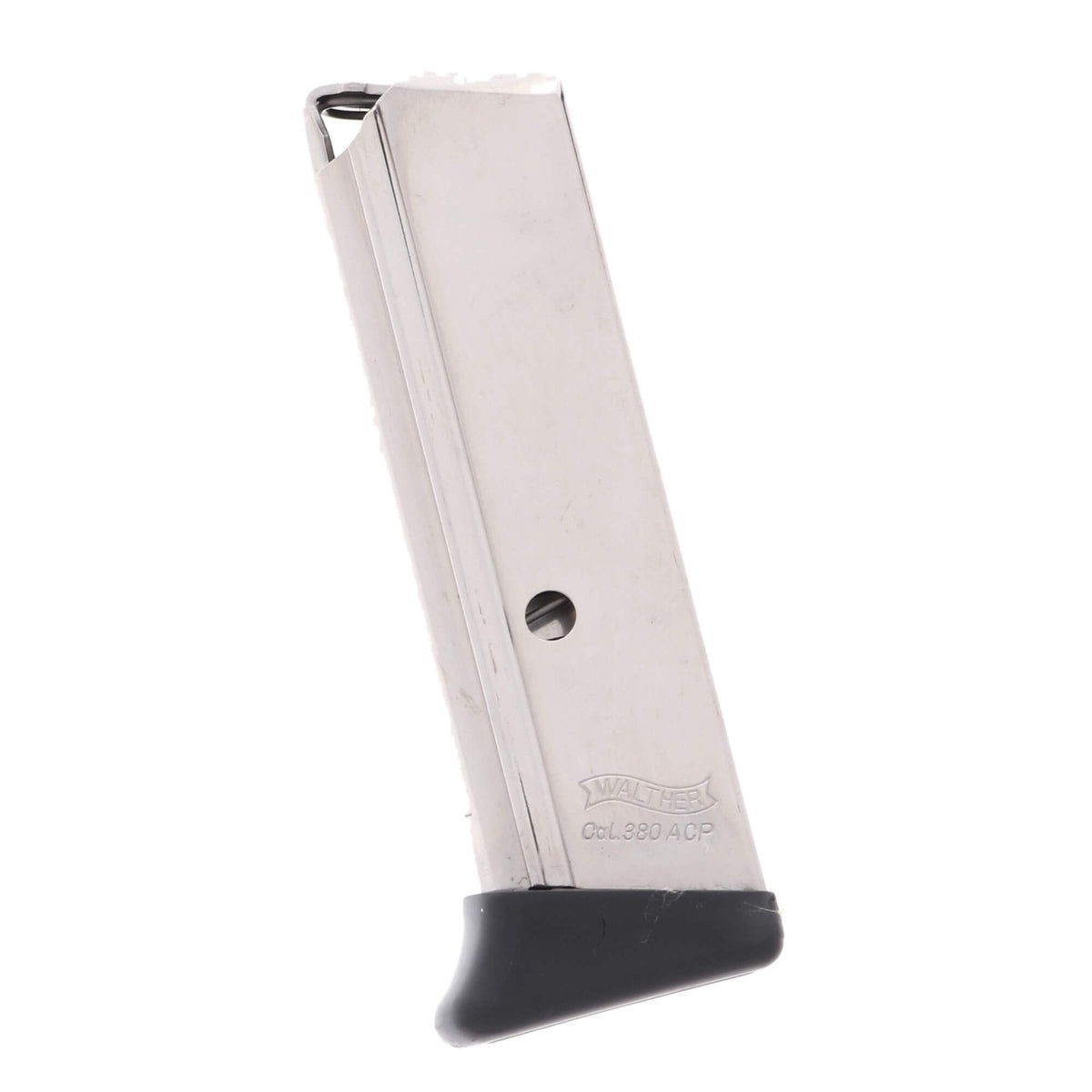 Walther PPK .380 ACP 6-Round Magazine with Finger Rest Nickel