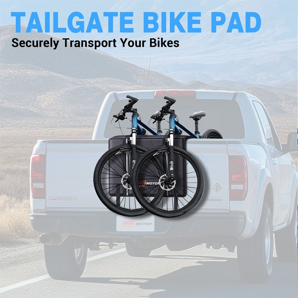 Tailgate Bike Pad for Mountain Bikes - Truck Bed Protector Cover