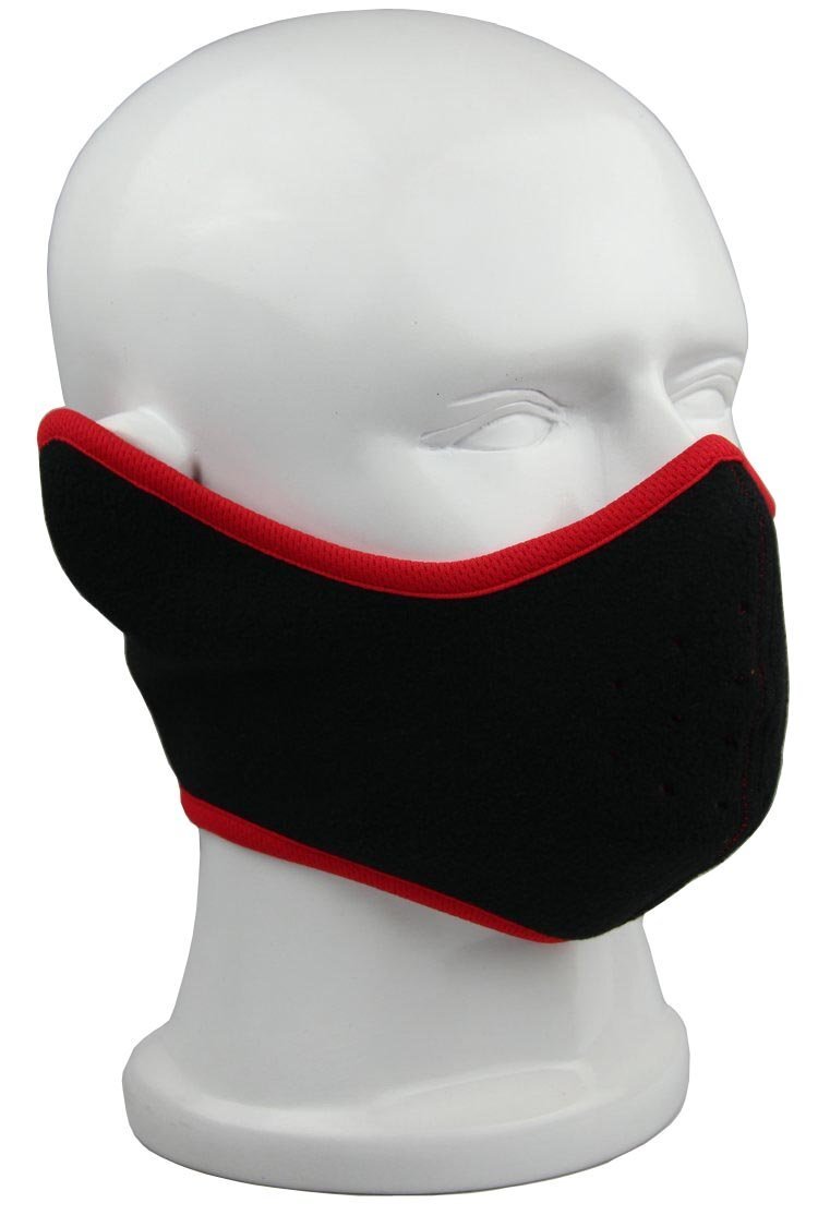 Winter Fleece Half Face Mask Windproof Ski Motorcycle Balaclava Ear Warmer