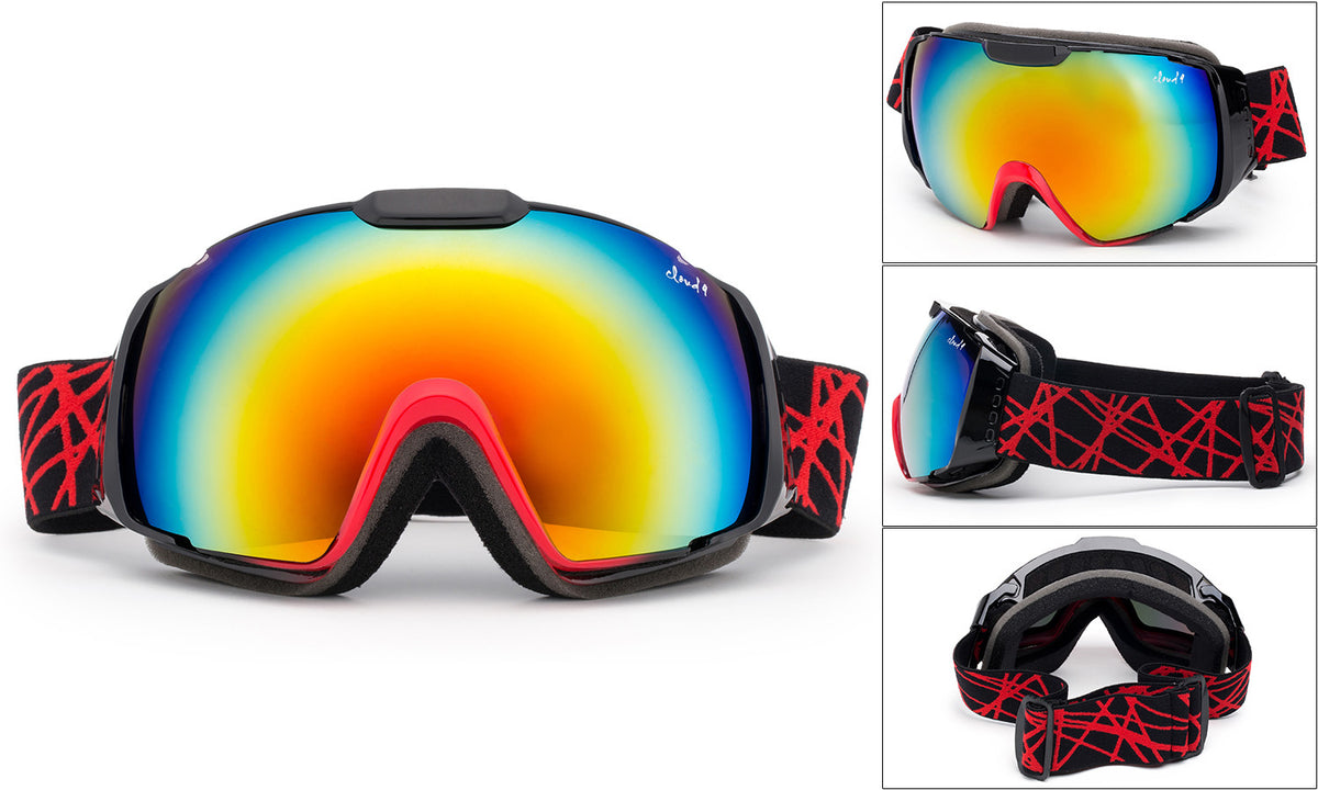 Kids Snow Ski Goggles Dual Lens Youth Ski Goggle with Pouch - Multiple Colors
