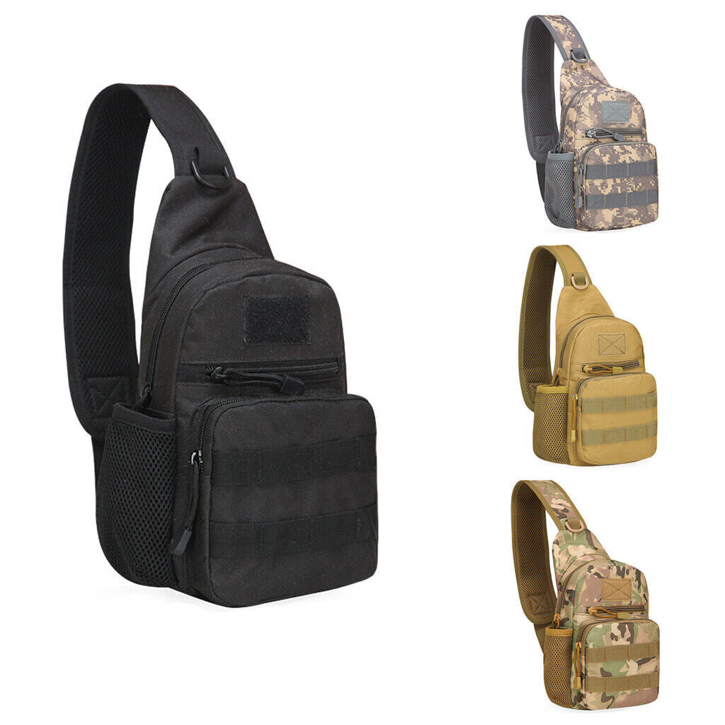 Outdoor Tactical Backpack Sling Bag with Molle Pouch Waist Pack
