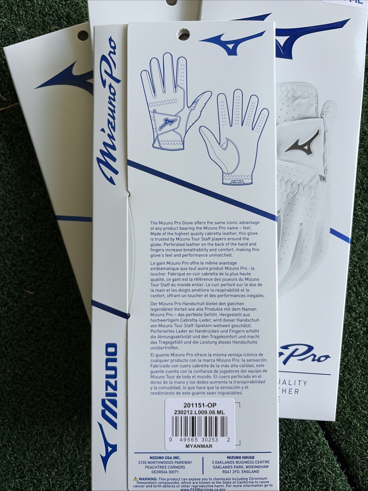 Men's All-Leather Golf Glove - Left-Hand Medium-Large for Right-Handed Golfers