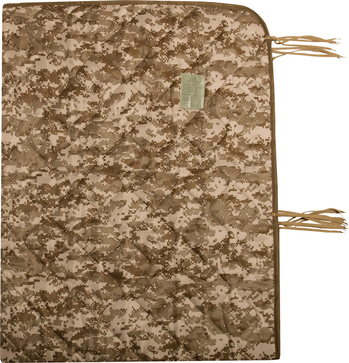 Military Poncho Liner Woobie Blanket with Ripstop Nylon and Polyester Fill