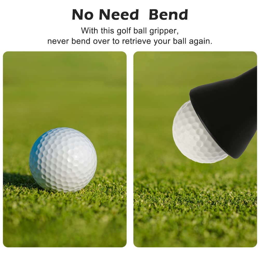 Golf Ball Retriever Suction Cup Grabber for Putter Grip End - 4 Pack