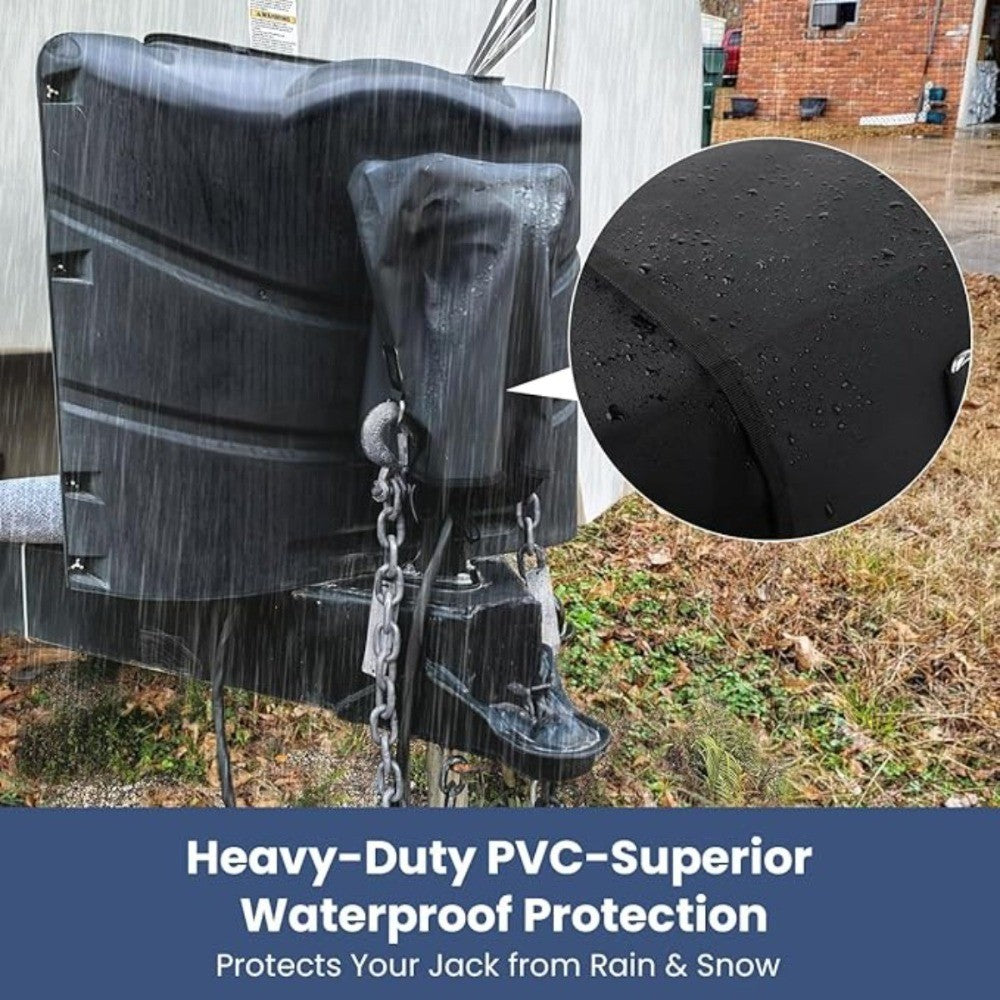 RV Electric Tongue Jack Cover Waterproof Trailer Camper Cover