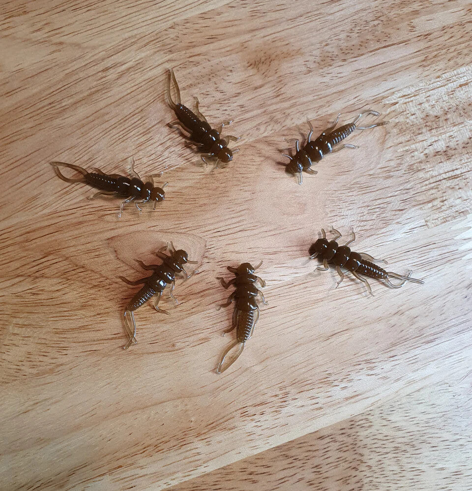40 Pack of Stonefly Nymphs for Trout & Panfish Fishing - Multiple Colors