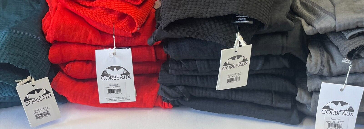 Corbeaux Scout 3/4 Base Layer Pants - Lightweight Breathable Ski & Activewear
