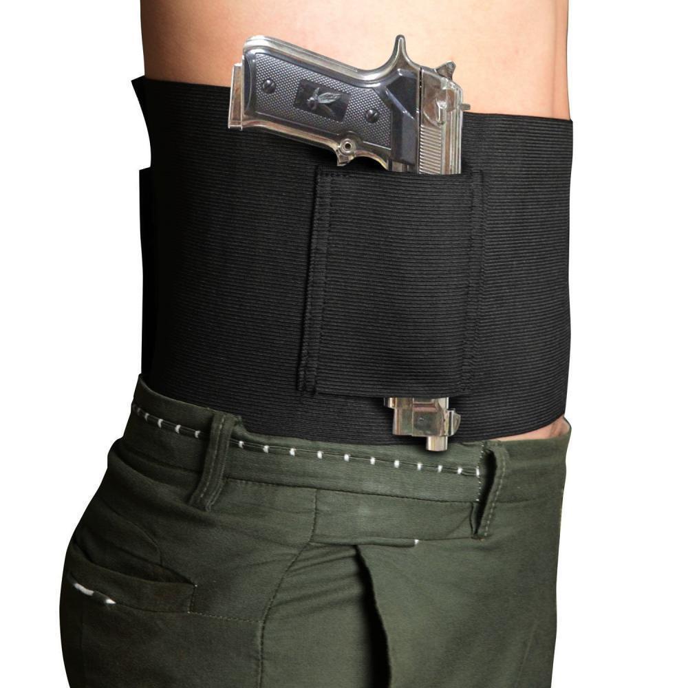 Concealed Carry Belly Holster for Pistols & Magazines - Fits 38-48" Waist