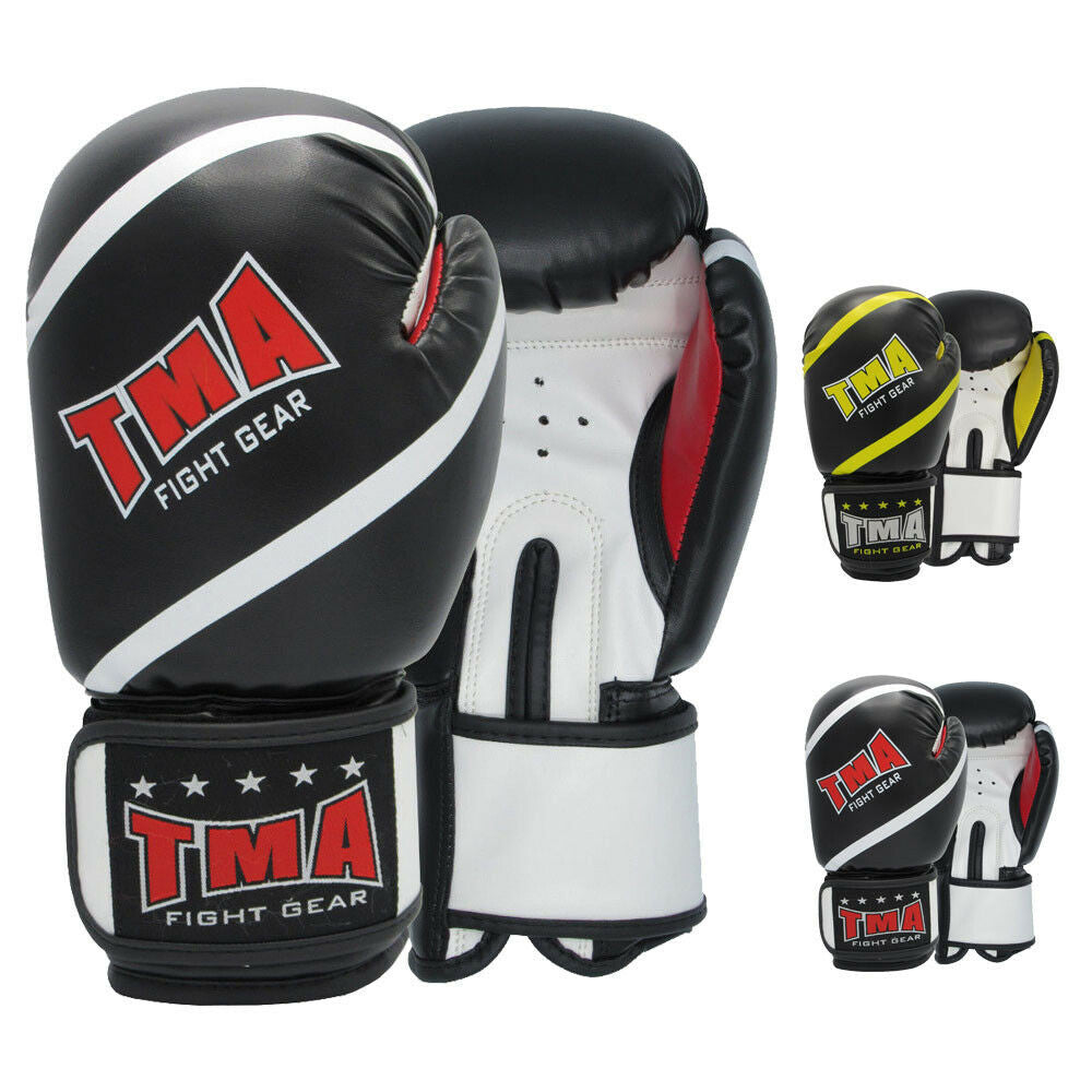 Boxing Gloves for MMA, Muay Thai, and Training - Durable Leather Punching Gloves