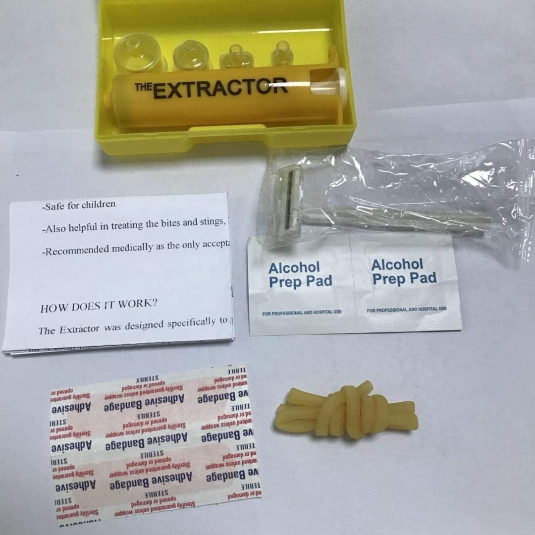 Venom & Poison Extraction Pump Kit for Snake Bites & Insect Stings