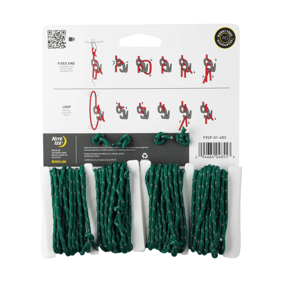 Reflective Tent Guy Line Kit - 8ft Rope Tensioners for Camping & Hiking