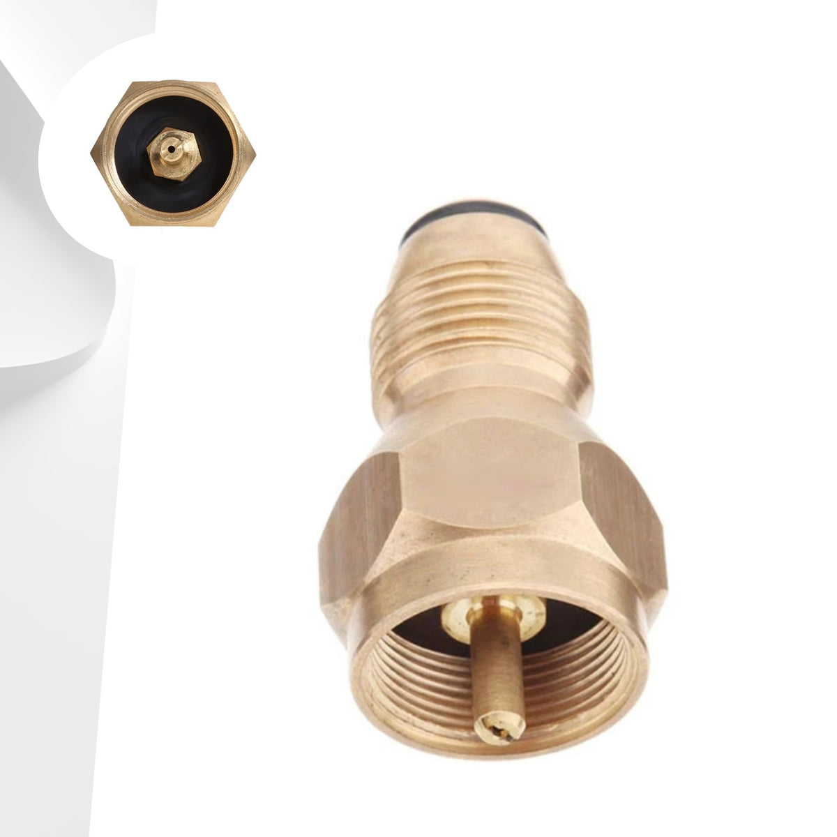 Outdoor Propane Refill Adapter for 20-50Lb Gas Cylinders Universal Fit