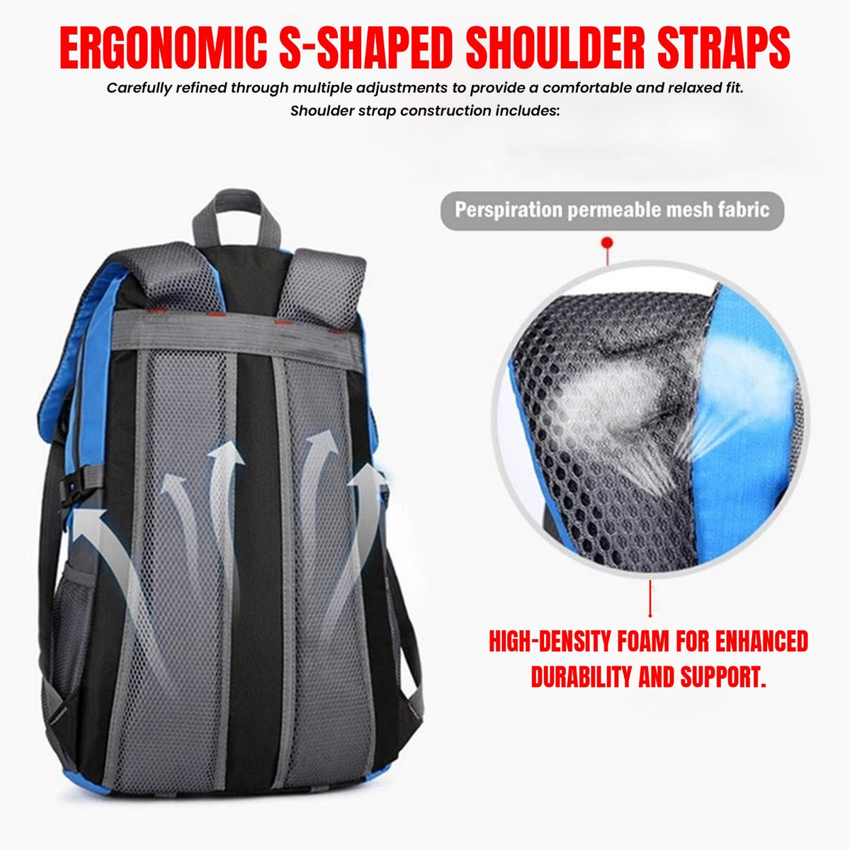 40L Travel Backpack for Men & Women Outdoor Hiking Camping Rucksack