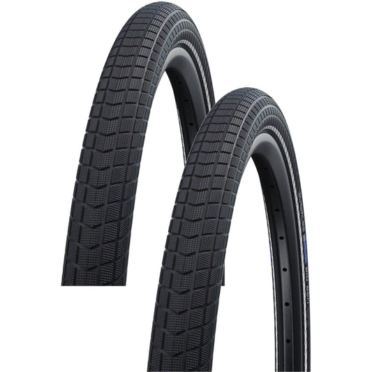 2 Pack Bicycle Tires 27.5 x 2 Clincher Wire Bead for Hybrid & Touring Bikes