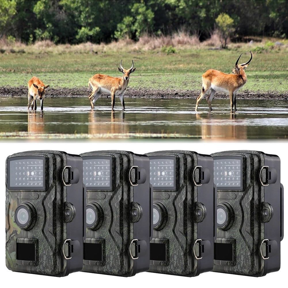 4/8 Pack Wildlife Trail Camera with 1440P HD Video Night Vision Waterproof
