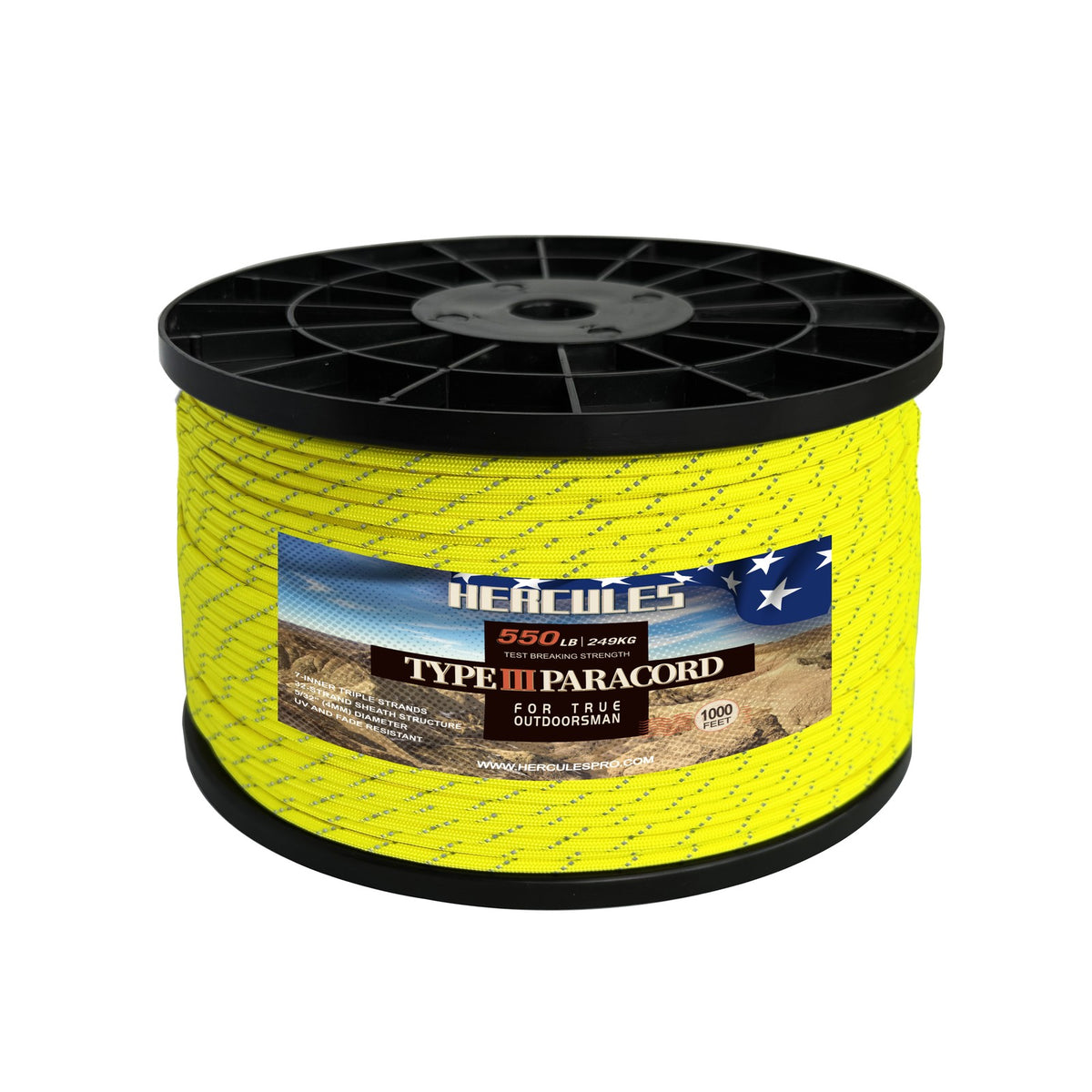 Heavy Duty Paracord 550 Rope for Camping Hiking Survival Tying & Crafting