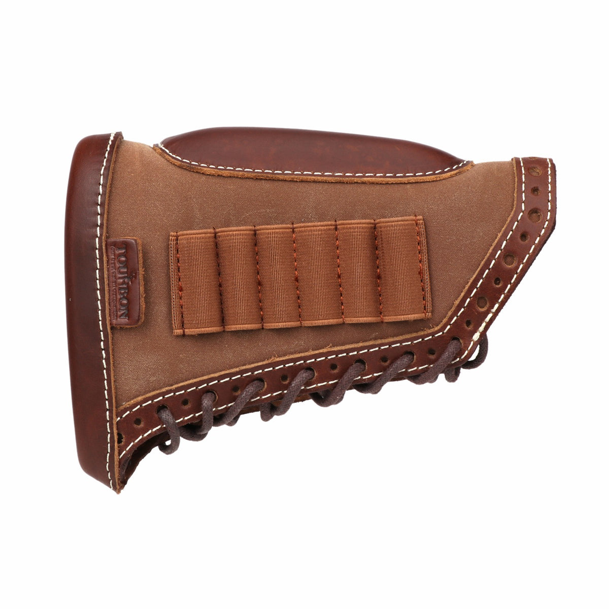 Canvas Leather Cheek Rest for Rifle Stocks with Slots and Recoil Pad