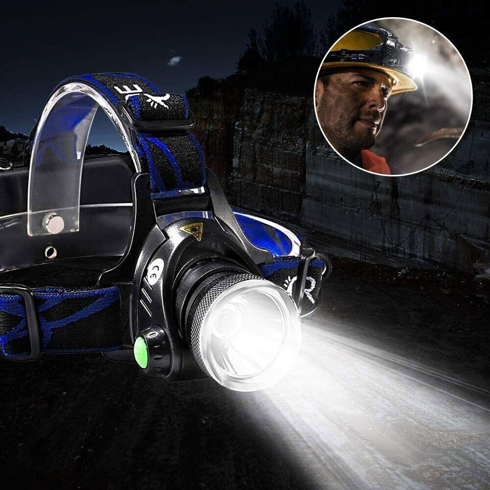 Rechargeable LED Headlamp with Zoomable Beam and Multiple Modes
