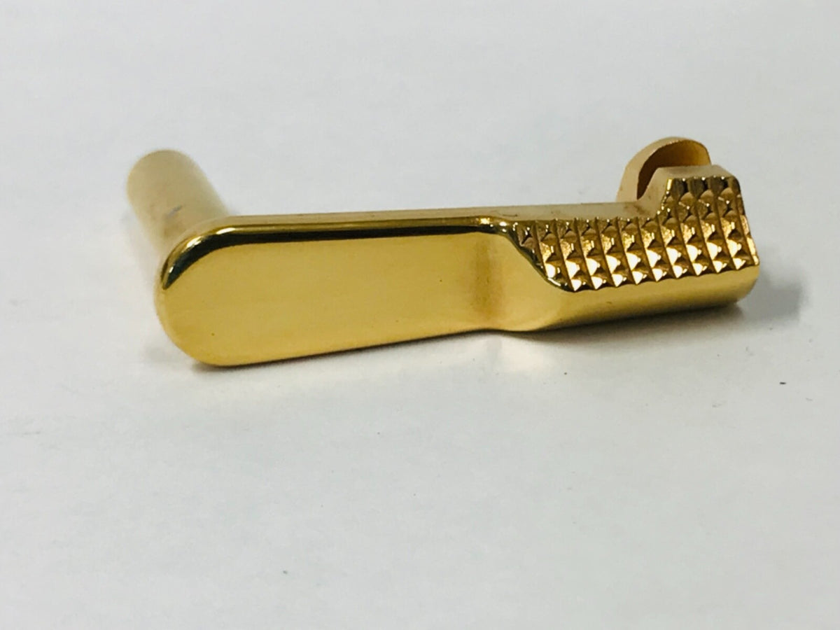 1911 Slide Stop - Stainless Steel with 24K Gold Plating for 45 ACP Pistols