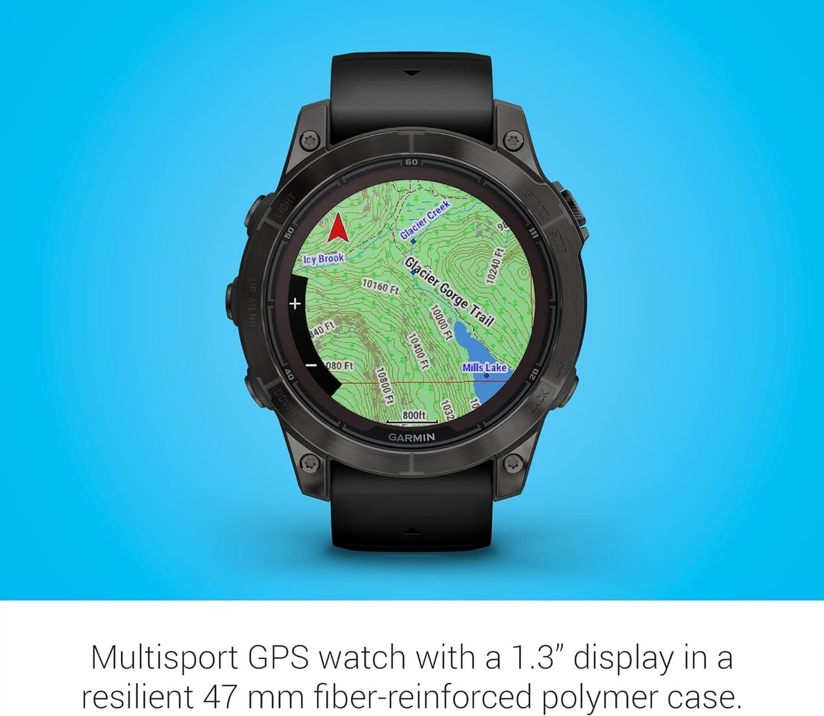 Garmin Fenix 7 Pro Sapphire Solar GPS Watch Titanium Black Band