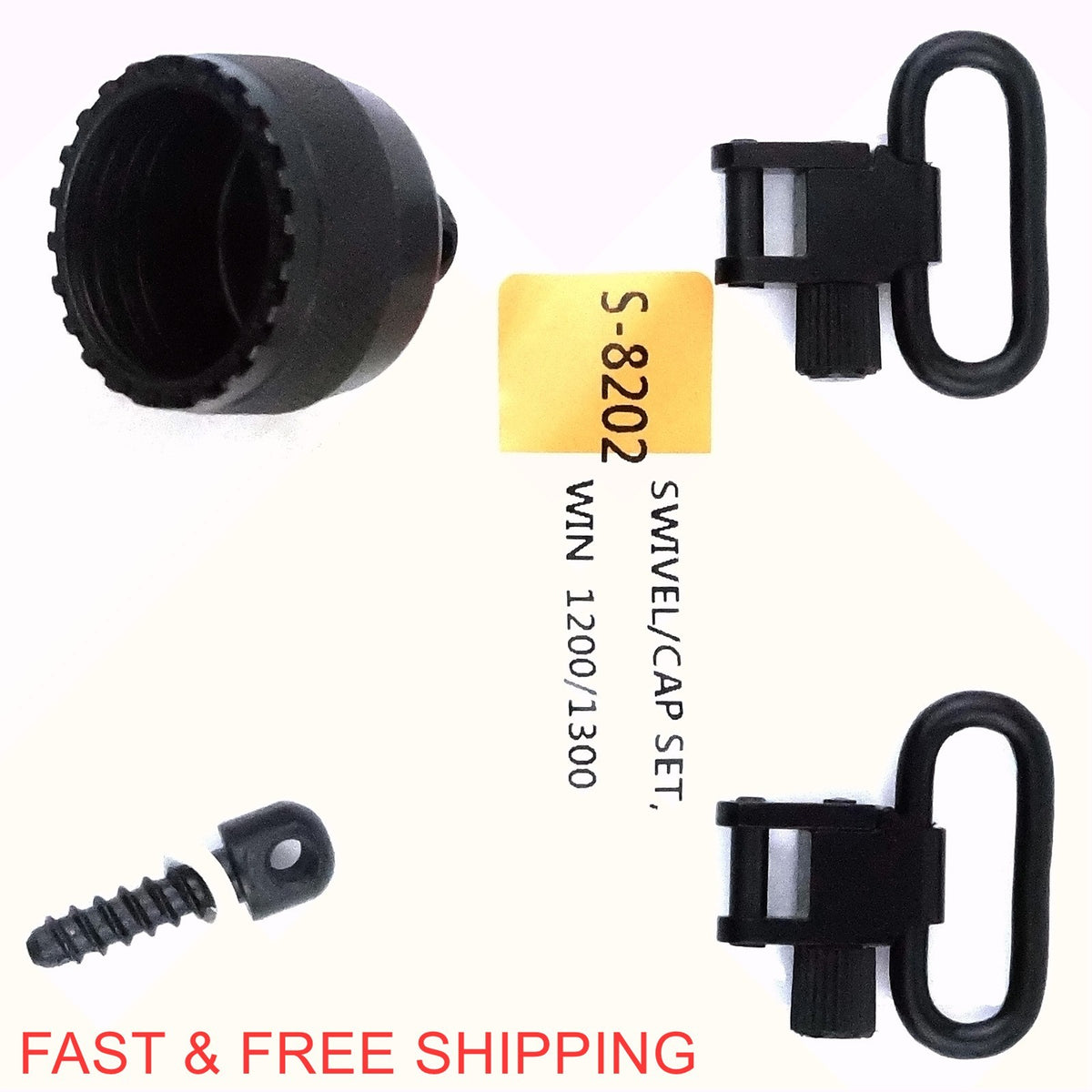 Shotgun Sling Mount Set for Winchester 1200/1300 12G Magazine Cap Swivel Adapter