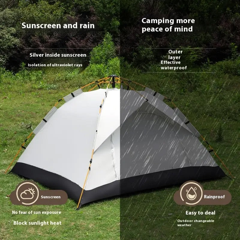 2-3 Person Waterproof Pop Up Tent - Instant Family Camping & Hiking Shelter