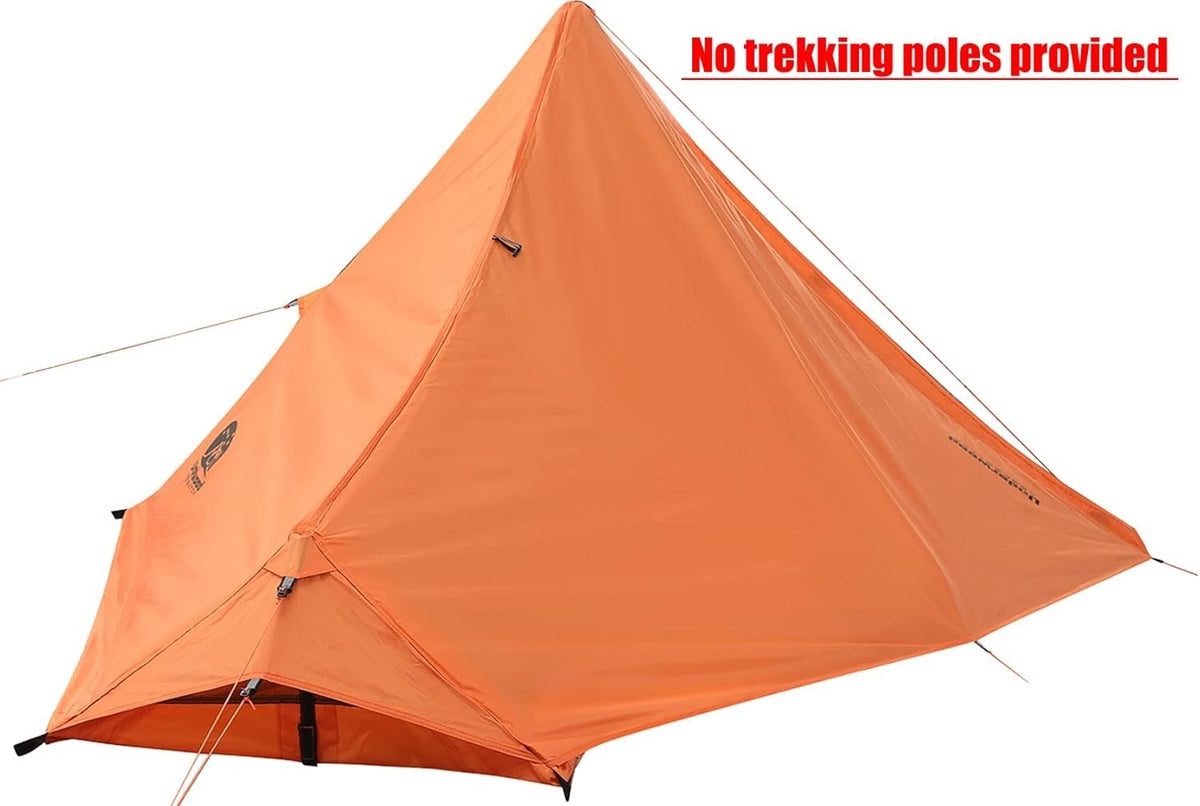 Ultralight 1 Person Trekking Pole Tent Waterproof Backpacking Shelter