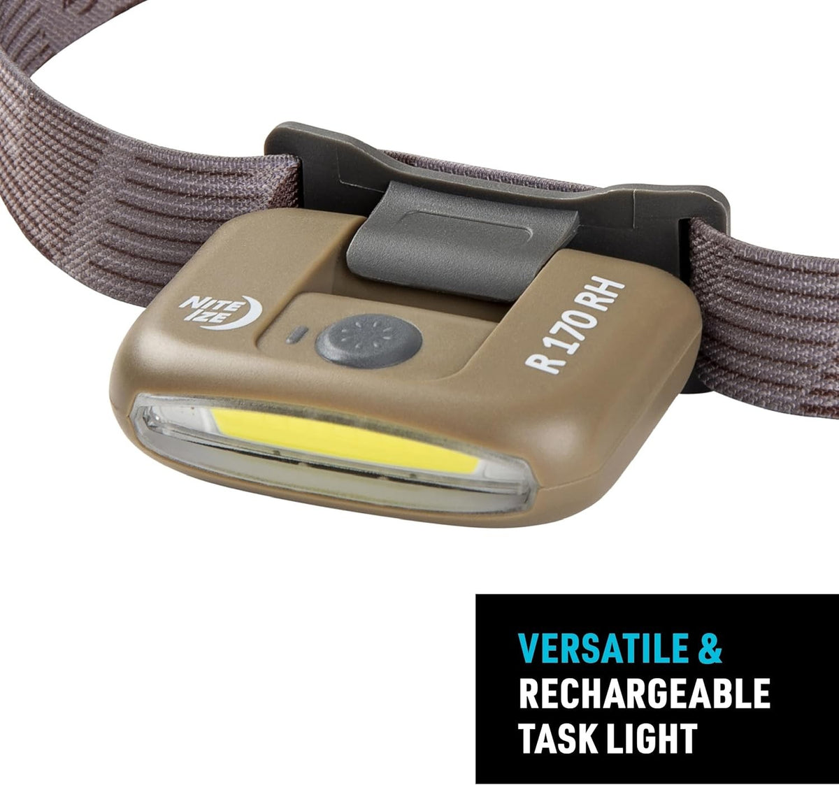 Rechargeable Headlamp 170 Lumens with 4 Modes and Water-Resistant Handheld Conversion
