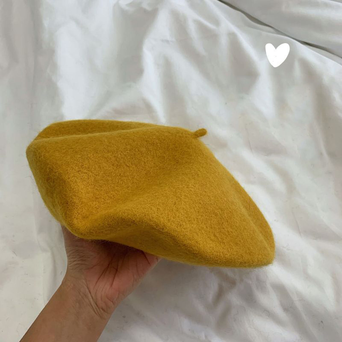 Women Casual Wool Beret Hat - Elegant French Style Solid Color Accessory