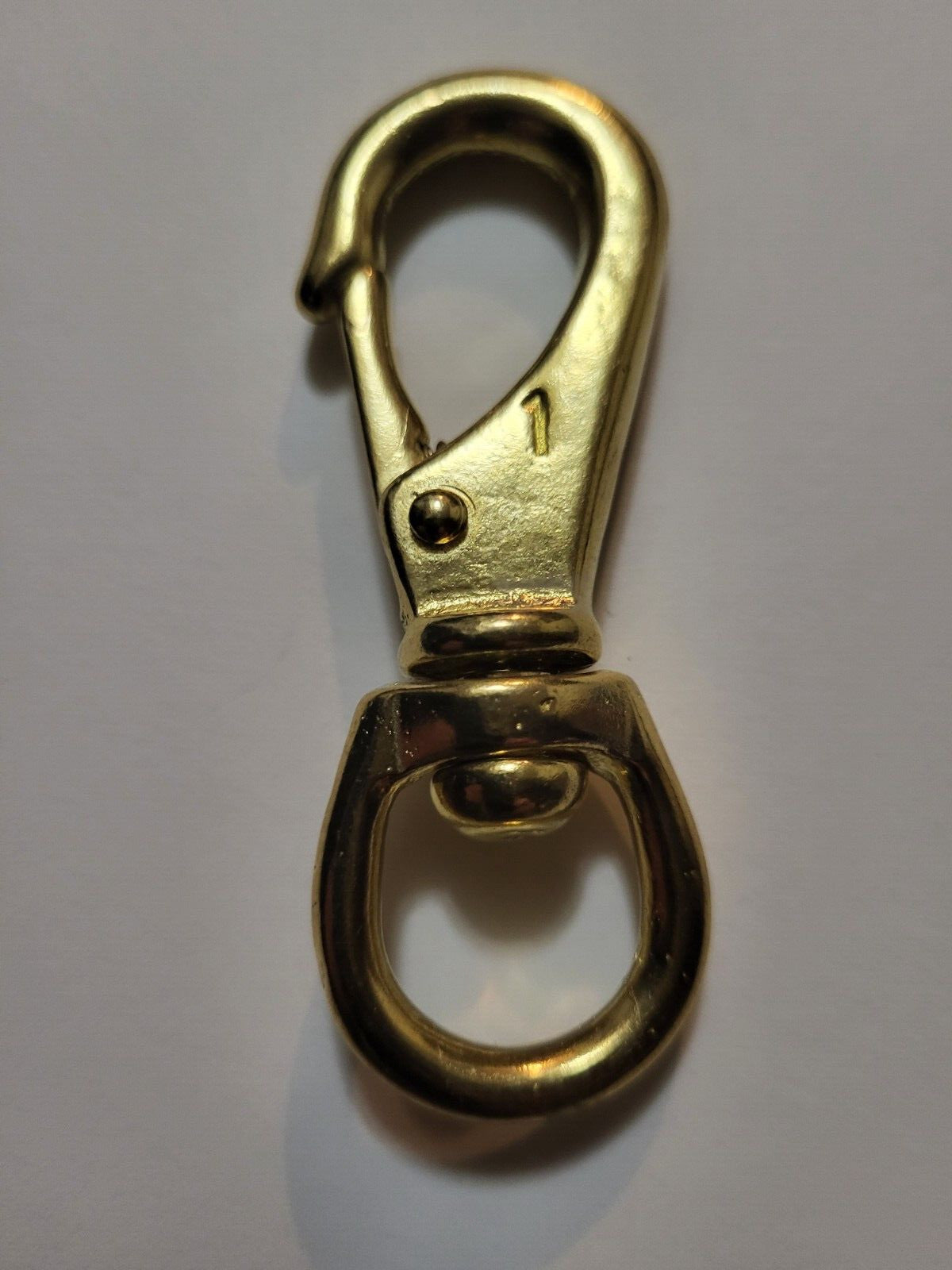 Solid Brass Swivel Snap Hook with Wide Mouth - Corrosion Resistant, 3/4 Inch Eye for Outdoor & Fishing